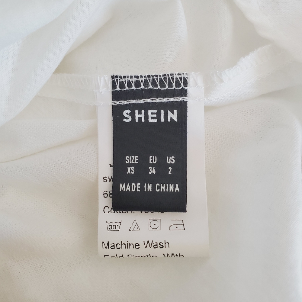 Shein Eyelet Lace Puff Sleeve Dress - Picture 13 of 13